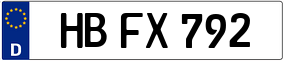 Truck License Plate